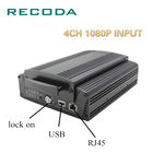 Anti Drop Mobile Vehicle DVR 720P 4Ch HDD/SD 4G/WIFI/GPS High Shock Proof