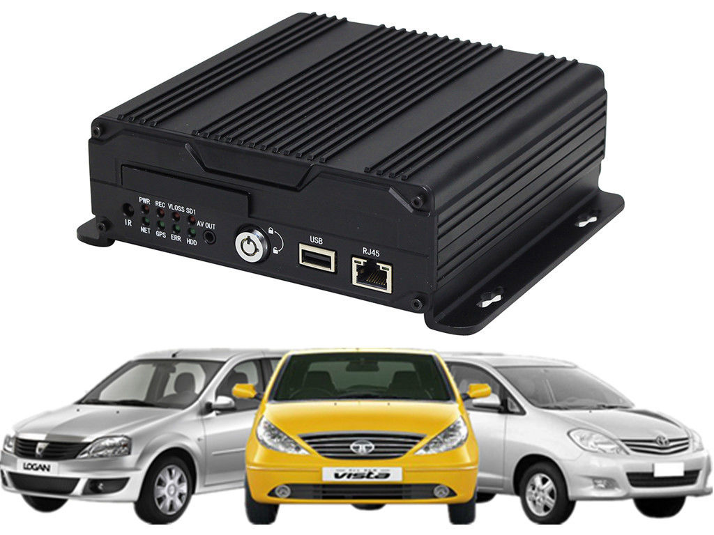 4 Channel CCTV 3G GPS WIFI Portable 1080P High Definition Car DVR With Alarm Button